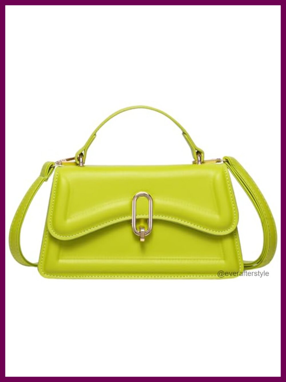 Mini Punk Satchel Handbag Twist Lock Chest Bag